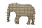 Bacheca in legno naturale per sorpresine a forma di elefante